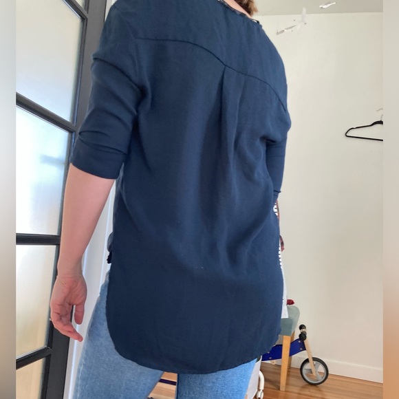 Selected Femme Hi-Lo flowing blouse - Picture 4 of 11